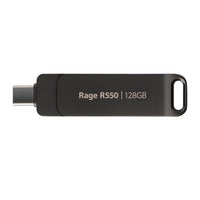 Patriot Rage R550 128GB USB3.2 Swing Type A to Type-C Flash Drive-PE128GR550DSAD