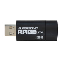 Patriot Rage Lite 256GB USB3.2 Flash Drive - Black-PEF256GRLB32U