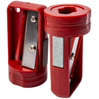 Carpenter Pencil Sharpener 2PC Red | Chavda.com - Professional Tool for Woodworkers
