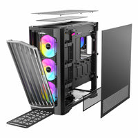 Antec Performance FT1 E-ATX |ATX |M-ATX | ITX ARGB Full-Tower Gaming Chassis - Black-PERFORMANCE 1 FT ARGB