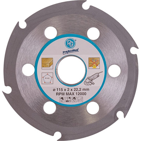Chavda 115mm Wood Cutting Blade for Angle Grinder | 6 Teeth Wood Blade