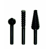Rotary Rasp Set - 3 Piece Burr Set for Wood Carving, Shaping, and Grinding