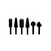 Rotary Rasp Set - 6 Piece Burr Set for Wood Carving, Grinding & Shaping - Power Tool Accessories - Chavda.com