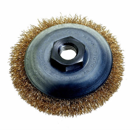 90mm Wire Wheel Brush for Cleaning and Rust Removal | Abrasive Power Tool Attachment