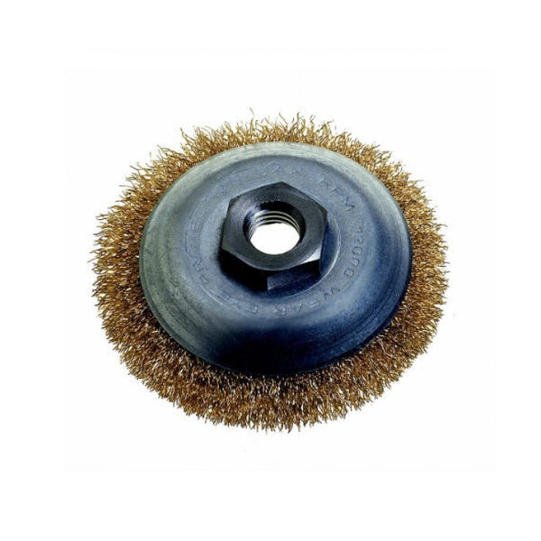 Wire Wheel Brush for Angle Grinder - Heavy Duty Metal Cleaning & Rust Removal, 120mm Diameter