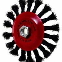 100mm Twisted Wire Wheel Brush - Heavy Duty Metal Cleaning, Rust Removal - Buy at chavda.com