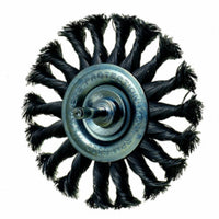 75mm Twisted Wire Wheel Brush for Rust Removal & Cleaning. Heavy-Duty Power Tool Accessory.