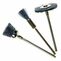 Mini Wire Brush Set of 3 - Rotary Tool Cleaning Polishing Brushes | chavda.com