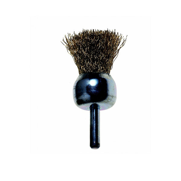 25mm End Wire Brush - Steel Bristles for Rust, Paint Removal & Cleaning