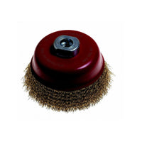 85mm x 14mm Wire Cup Brush - Heavy Duty Metal Rust Removal Grinding Tool. Professional Grade.