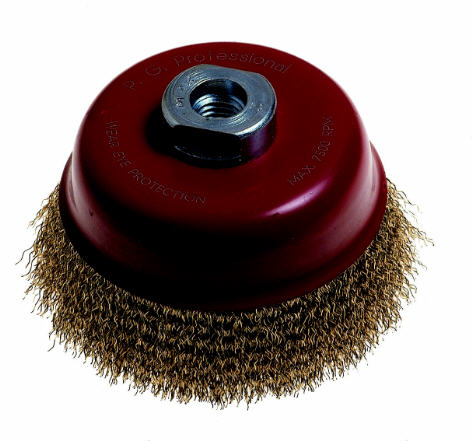 100mm Wire Cup Brush for Angle Grinder | Rust Removal, Welding Prep, Polishing | 14mm Thread | Buy at chavda.com