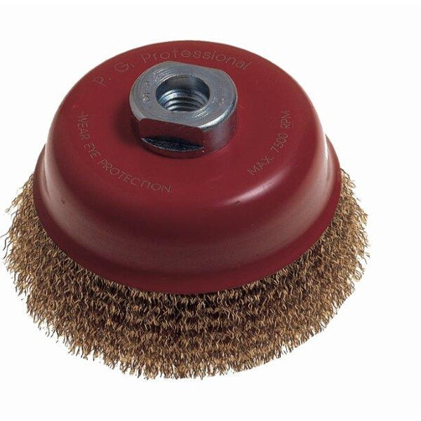 Wire Cup Brush 100mm M14 - Angle Grinder Attachment for Rust Removal & Welding Preparation