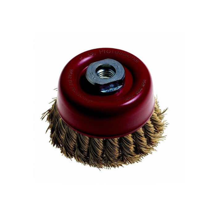 Wire Cup Brush Knotted 65mm - Heavy Duty Metal Grinding & Surface Prep Tool