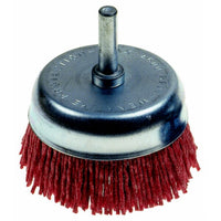 70mm Nylon Cup Brush - Rotary Power Tool Brush for Cleaning, Deburring, and Surface Preparation