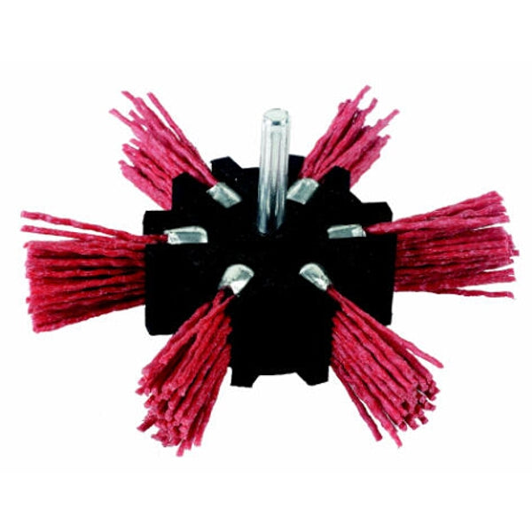 Nylon Flap Brush 100mm 80 Grit - Abrasive Grinding Wheel - Durable Deburring Tool