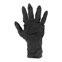 Black Nitrile Gloves Extra Large, 50 Count, High Density - Disposable Examination Gloves for Work & Safety - chavda.com