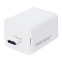 Patriot iLuxe Cube 128GB Type-C Smart Backup Solution - White-PI128GCUW30C
