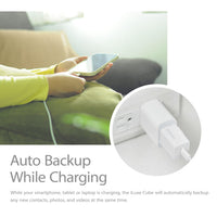 Patriot iLuxe Cube 128GB Type-C Smart Backup Solution - White-PI128GCUW30C