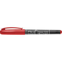 Red Pica Classic 534 Permanent Marker, Medium 1mm Tip