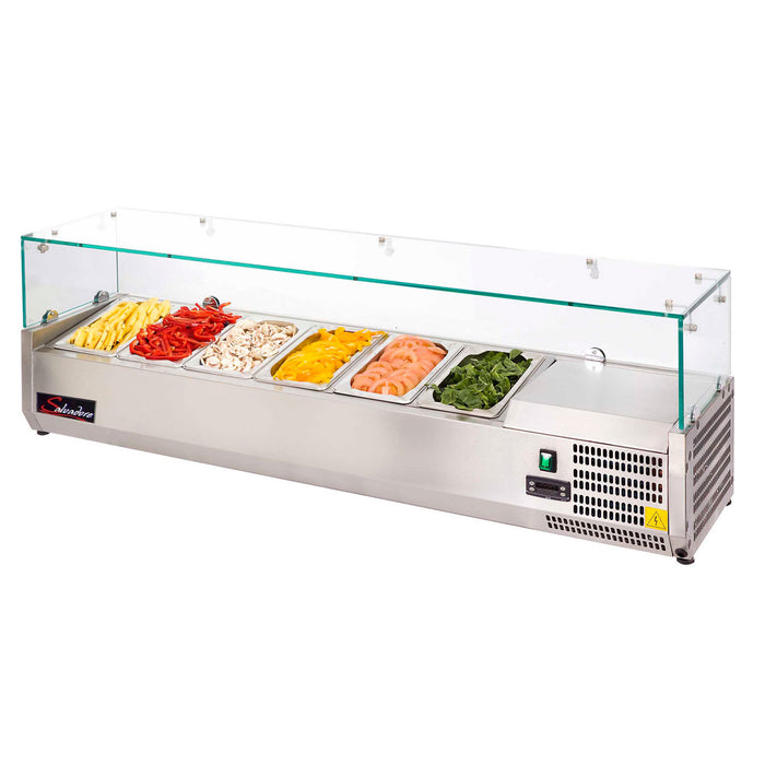 SALVADORE Pizza Ingredient Fridge  - 1400Mm - PIF1400