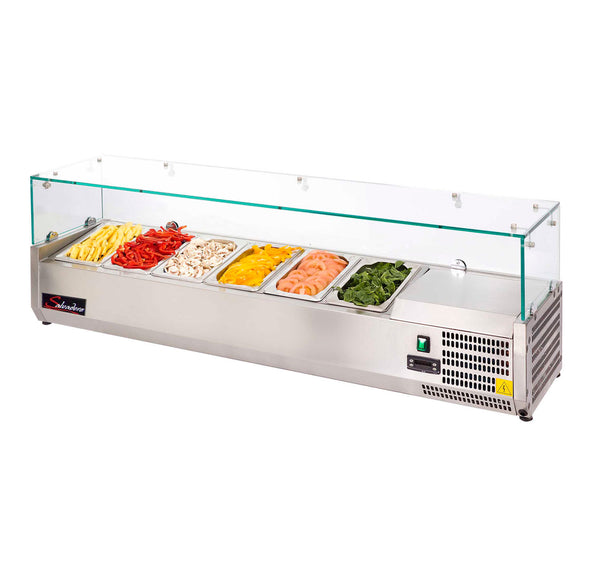 SALVADORE Pizza Ingredient Fridge  - 1400Mm - PIF1400