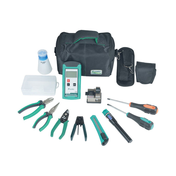 PROSKIT 12-PIECE FTTH FIBRE OPTICAL TOOL KIT - NET-PK-9456