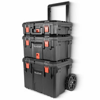 Tork Craft Plastic Tool Box Storage Station 3 Tier With Wheels Plc60000