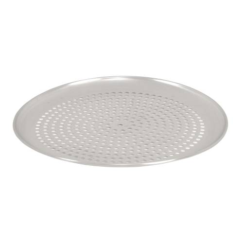 Perforated Aluminum Pizza Pan - 200mm Round Pizza Tray by Chavda.com - Pizza Making Supplies