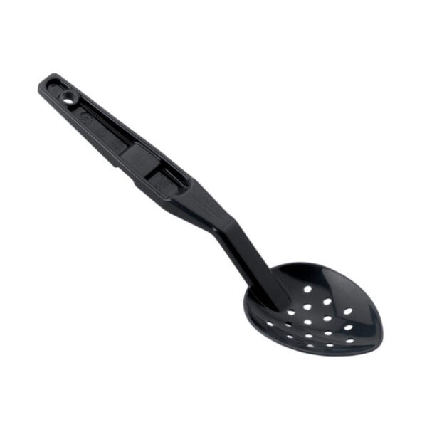 BCE Polycarbonate Perforated Spoon Black 28Cm L - PPS0028