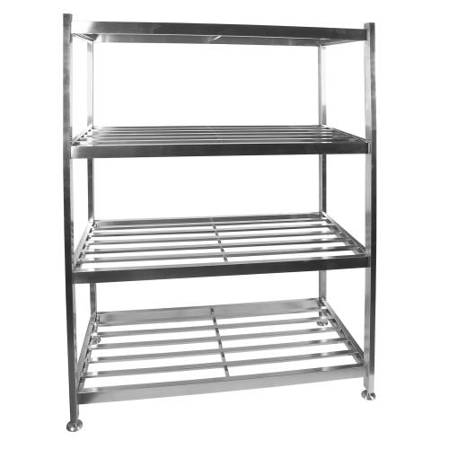 Stainless Steel Commercial Kitchen Shelving Rack - 3 Tier Storage 1200x600x1450mm