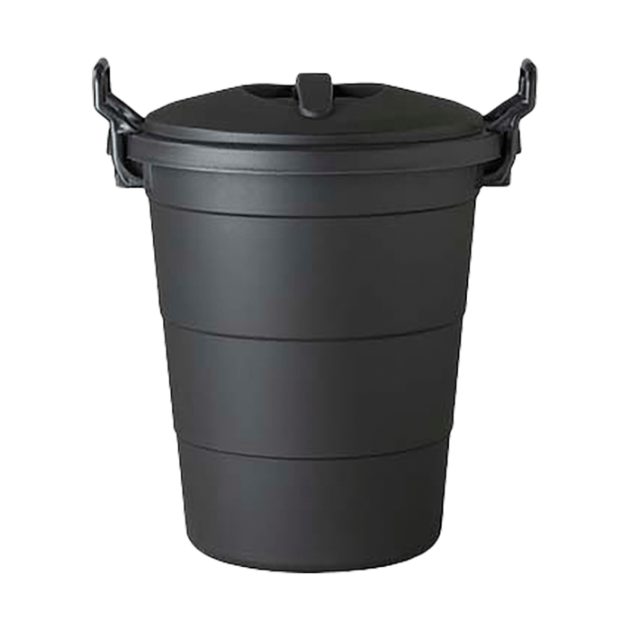 PRID0025 - REFUSE BIN ROUND 70L BLACK PRIDE