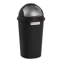 PRID0030 - REFUSE BIN ROUND FLIP LID 25L BLACK