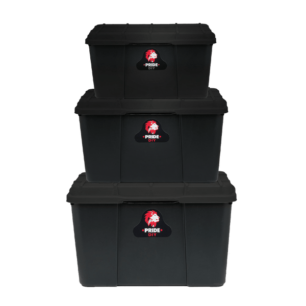 PRID0080 - STORAGE BOX FULL BLACK P/3 PRIDE
