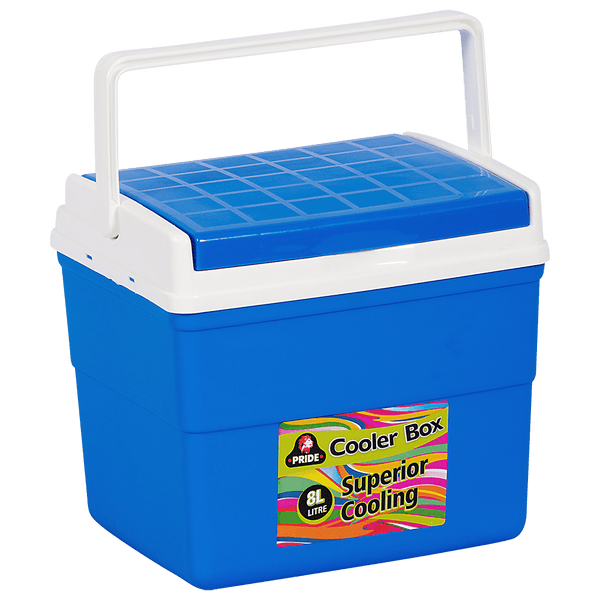 Pride 8L Blue Cooler Box | Portable Ice Chest | Camping & Picnic Essentials | Drinks & Food Storage