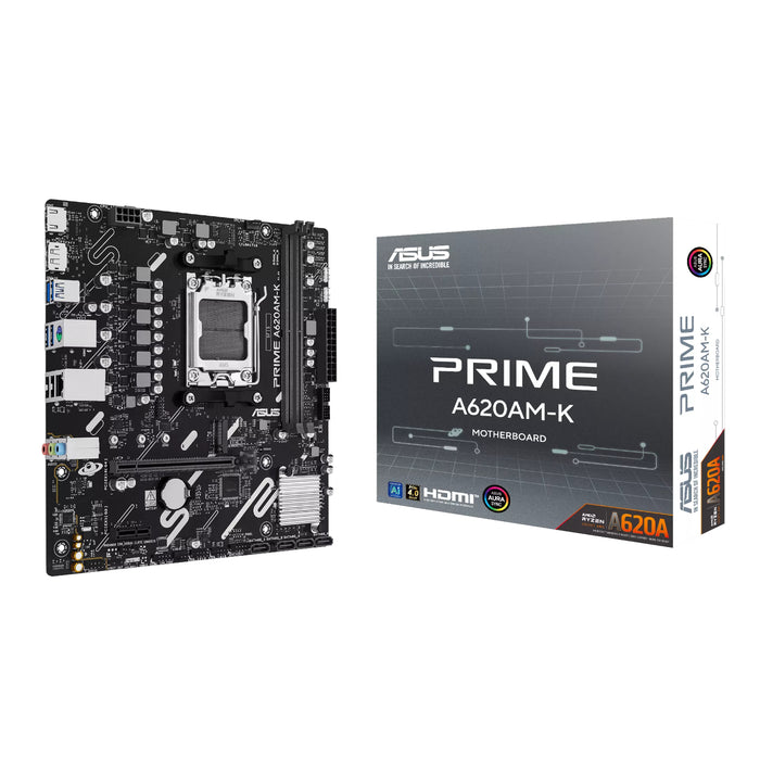 Asus PRIME A620AM-K AM5 M-ATX Motherboard-PRIME-A620AM-K