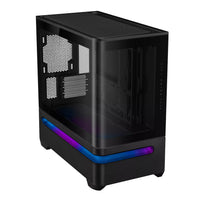 Asus Prime AP202 ARGB Curved Tempered Glass Micro-ATX Chassis – Black-PRIMEAP202-BK