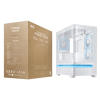 ASUS Prime AP202 ARGB mATX White Chassis ASUS