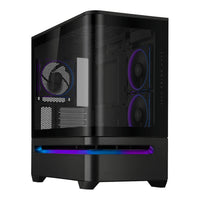 Asus Prime AP202 ARGB Curved Tempered Glass Micro-ATX Chassis – Black-PRIMEAP202-BK