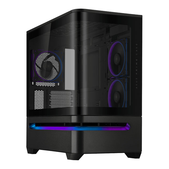 Asus Prime AP202 ARGB Curved Tempered Glass Micro-ATX Chassis – Black-PRIMEAP202-BK
