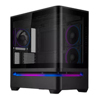 Asus Prime AP202 ARGB Curved Tempered Glass Micro-ATX Chassis – Black-PRIMEAP202-BK