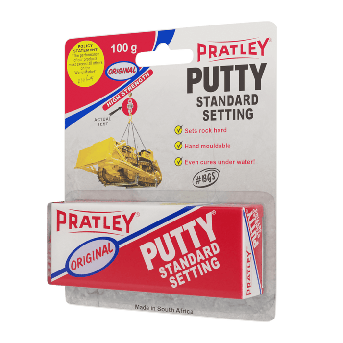 Pratley Putty Standard Setting 100g: High Strength White Putty for Underwater Use - Hand Mouldable & Sets Rock Hard