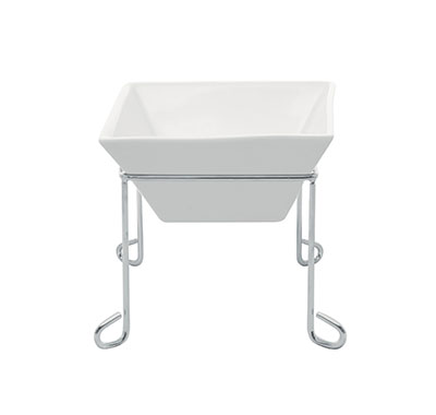 FORTIS Small Square Bowl Stand - 140Mm X 120Mm (1) - PS-FS02B