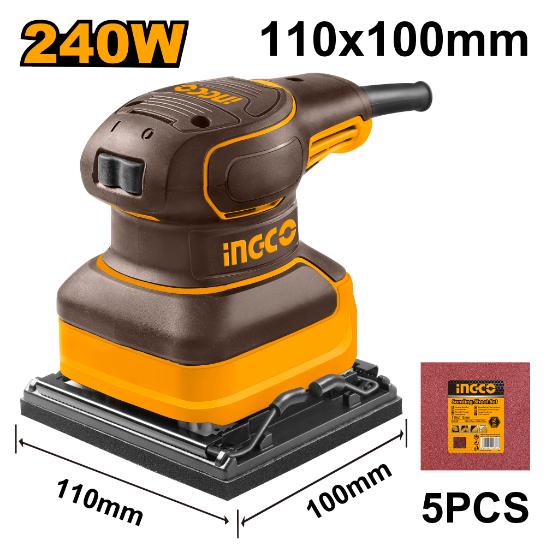 INGCO PS2416 240W Palm Sander: Compact & Powerful for Wood Sanding - Buy Now!