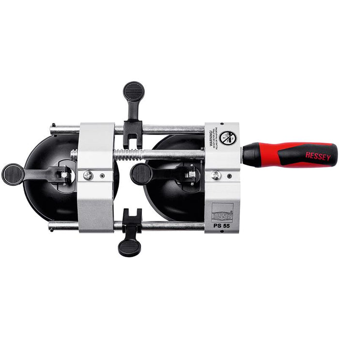 BESSEY PS 55 Seaming Tool - Dual Suction Cup Clamp for Granite, Glass & Sheet Metal - Professional Seaming Solution