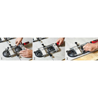 BESSEY PS 55 Seaming Tool - Dual Suction Cup Clamp for Granite, Glass & Sheet Metal - Professional Seaming Solution