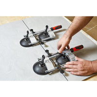 BESSEY PS 55 Seaming Tool - Dual Suction Cup Clamp for Granite, Glass & Sheet Metal - Professional Seaming Solution
