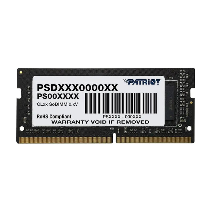 Patriot Signature Line 8GB DDR4 3200MHz Single Rank SODIMM Notebook Memory-PSD48G320081S