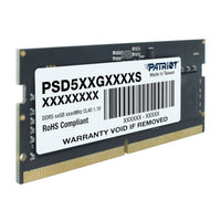 Patriot Signature Line DDR5 16GB 4800MHz Single Rank SODIMM Notebook Memory-PSD516G480081S