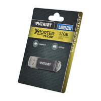 Patriot Xporter 32GB USB2.0 Flash Drive - Black-PSF32GXPPBUSB
