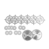 Pro-Tech Dado Set 203mm: Woodworking Saw Blades, Dado Blades, Wood Cutter Tool, 24T, Chippers, Arbor Shims